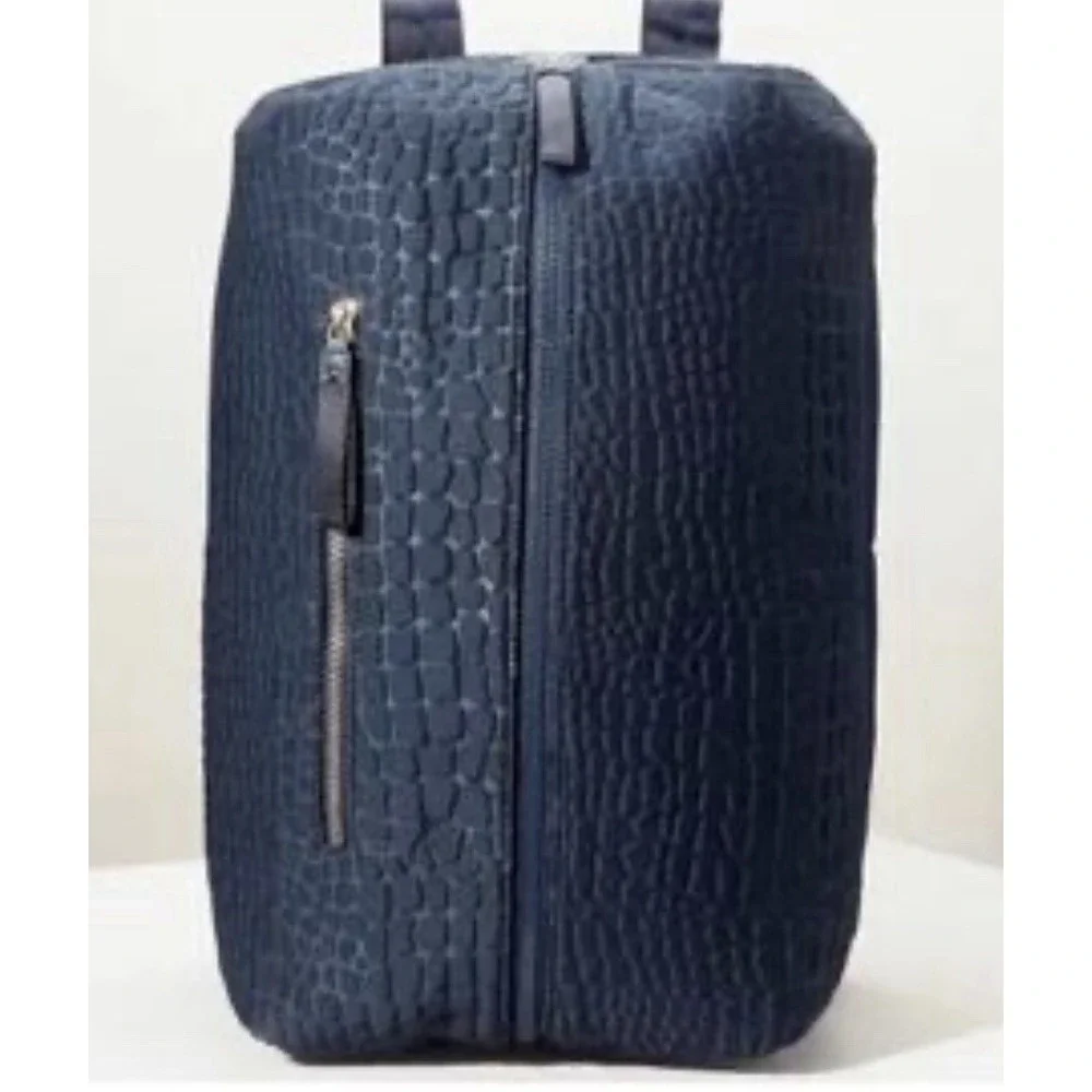 Stella & Dot Crush It Doubletake Navy Croc Backpack NWOT